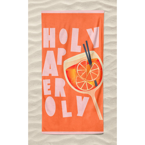 Toalla de Playa Grande Spritz 90x170 cm, Toalla de Playa en Soft Terry, Toalla de Playa Original para Hombre y Mujer