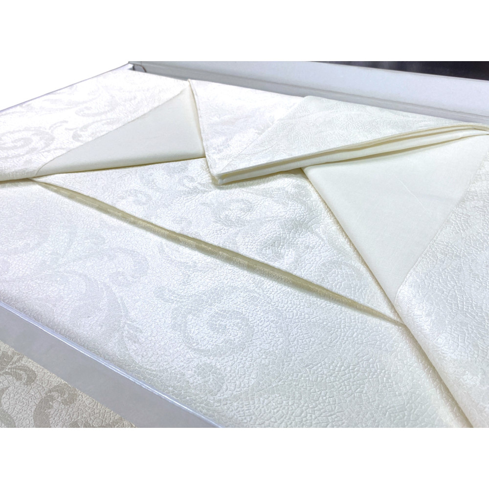 Parure de lit double skinny complète, draps en pur coton et couvre-lit double d’été en jacquard, fabriquée en Italie