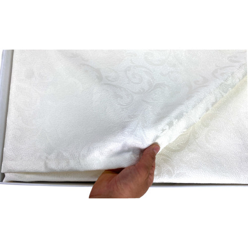 Juego completo de cama doble skinny, sábanas de puro algodón y colcha doble de verano en jacquard, Made in Italy