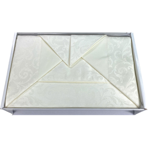 Parure de lit double skinny complète, draps en pur coton et couvre-lit double d’été en jacquard, fabriquée en Italie