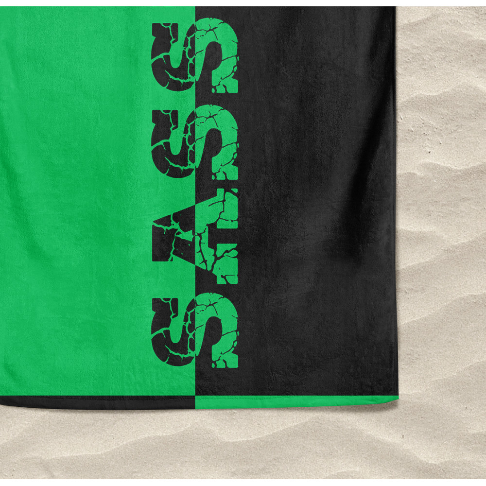 Sassuolo Large Beach Towel 90x170 cm, Terry Beach Towel, Beach Towel for Fans, Pool Towel for Men and Women