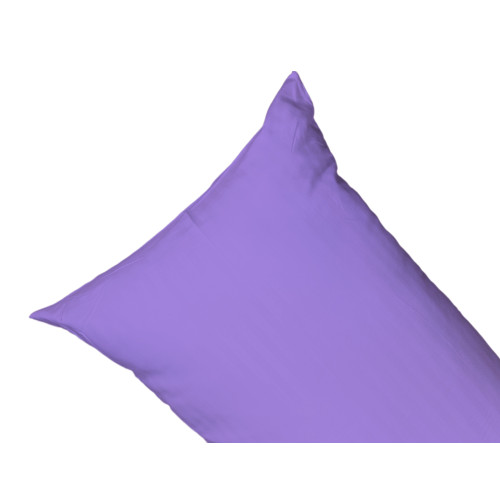 Juego de sábanas dobles de microfibra, lila, satén a rayas, sin plancha, 2 cuadrados