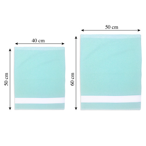 Sac de jardin d’enfants EasyZip avec nom - Toile Aida à broder - Sac en pur coton, disponible en 9 couleurs, résistant et fabriq