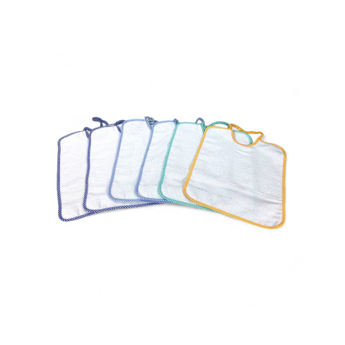 SET 6 LÄTZCHEN FÜR KINDER DAUMEN CM © . 28x33 elastischer Knebel aus reiner Baumwolle mit AIDA Canvas zum Besticken des Namens