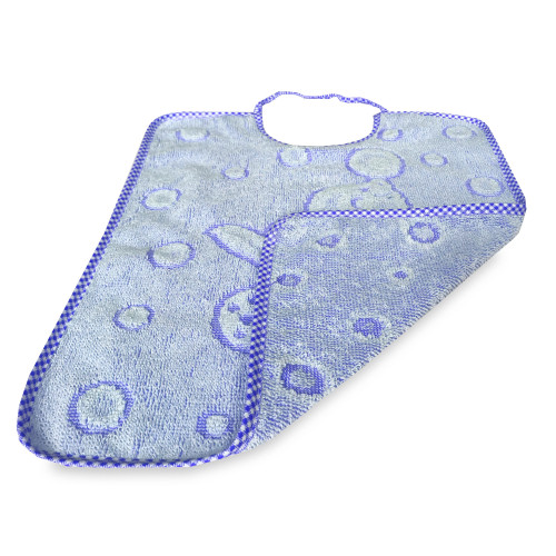 SET 6 BAVAGLINI BAVETTE bambino JACK © cm. 30x39 misura MAXI bavaglio con elastico puro cotone