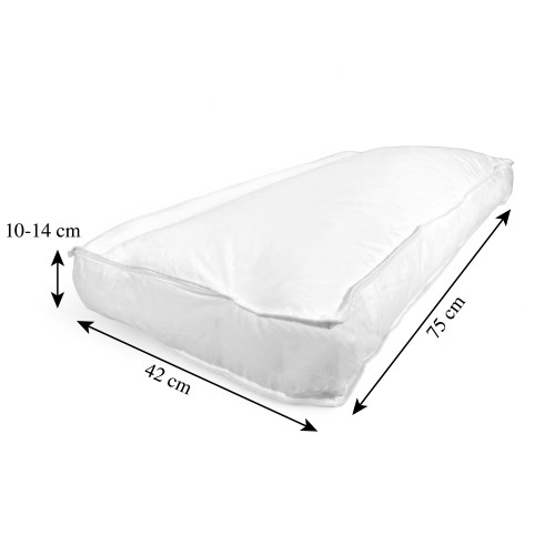 DuoSupport Pillow with Double Padding, Soft and Hard Bed Pillow, Innovative BiComfort Pillow in Polyester and Cotton