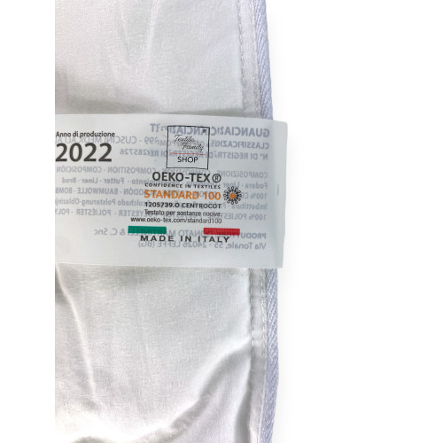 DuoSupport Pillow with Double Padding, Soft and Hard Bed Pillow, Innovative BiComfort Pillow in Polyester and Cotton