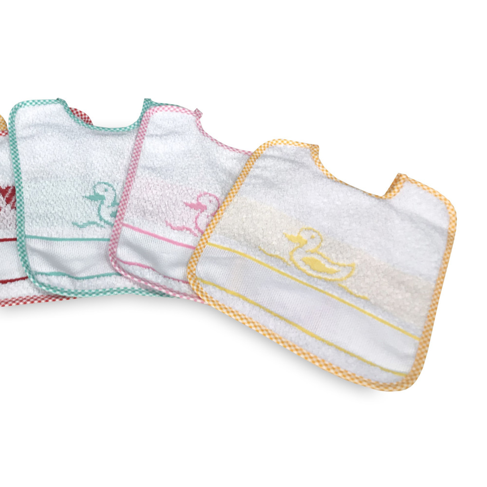 SET BAVAGLINI BAMBINA FEMMINA POPPY © cm. 20x24 bavaglio con lacci e tela AIDA