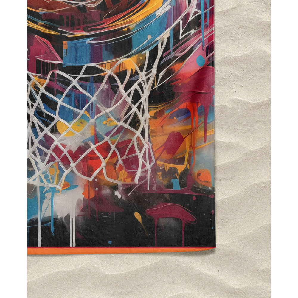 Telo Mare Grande Basket, 90x170 cm, Asciugamano Mare in Spugna Morbida, Telo Mare Spugna per Uomo e Donna, Ideale per Viaggiare