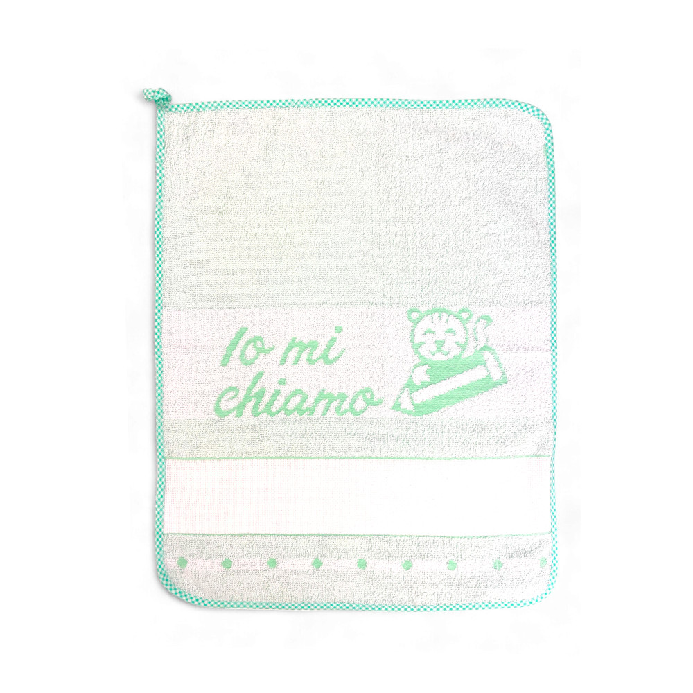 Kindergarten Towels 40x55 cm, Pure Cotton Double Face, Nursery Set, Aida Canvas to Embroider, Made in Italy, Soft and Resistant