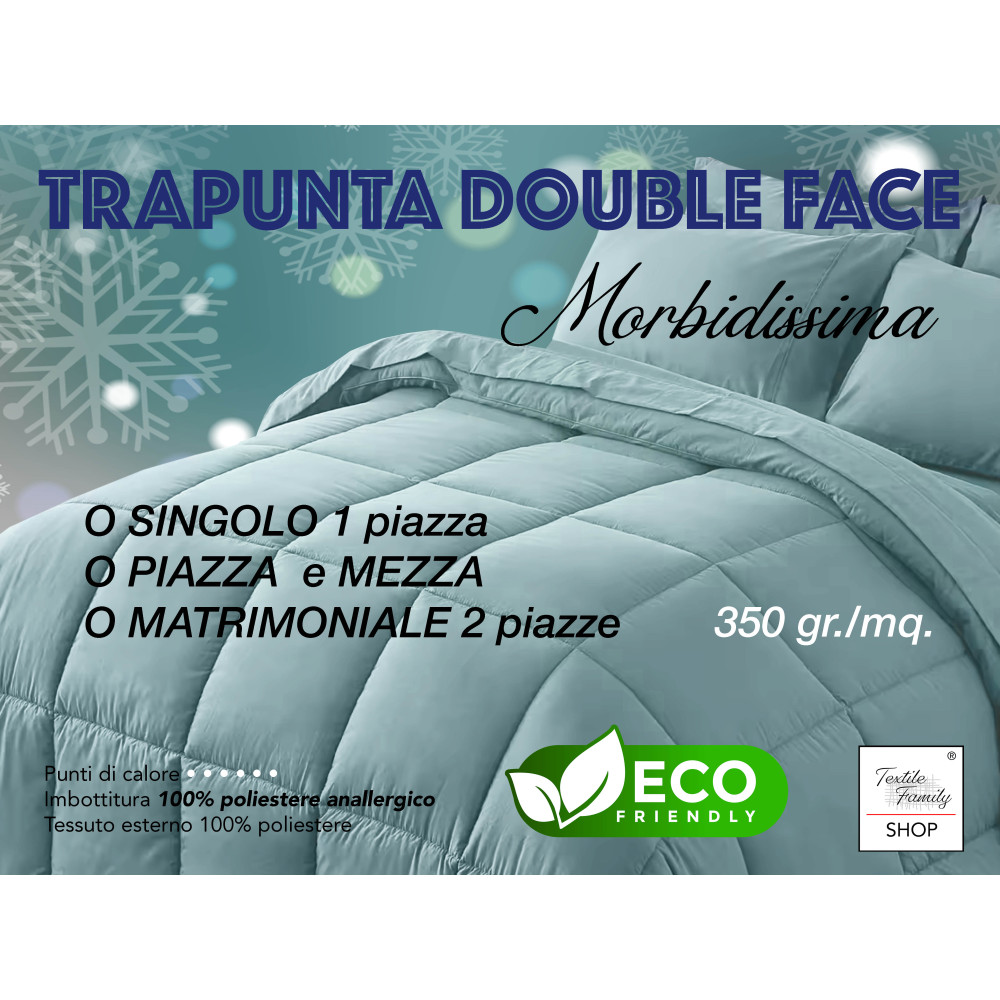 QUILT MR DUVET SOLID COLOR CREAM - BROWN double-sided WINTER 350 GR. WITH FURNITURE PILLOWCASE