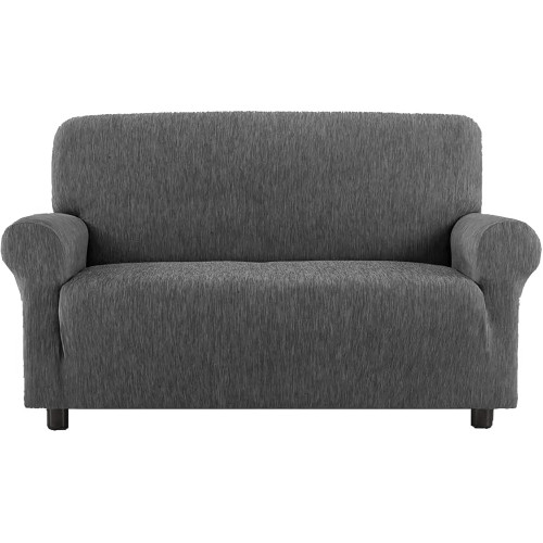 New York Stretch Ash Grey Sofa Cover, Anti-scratch, for Sofas with Armrests, Universal Sofa Cover, Made in Italy