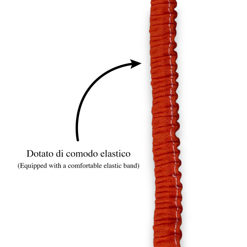 Gag for Adults and Seniors with MARIO Elastic Band| 6-Piece Cotton Honeycomb Set, Absorbent, 47x63 cm | Made in Italy