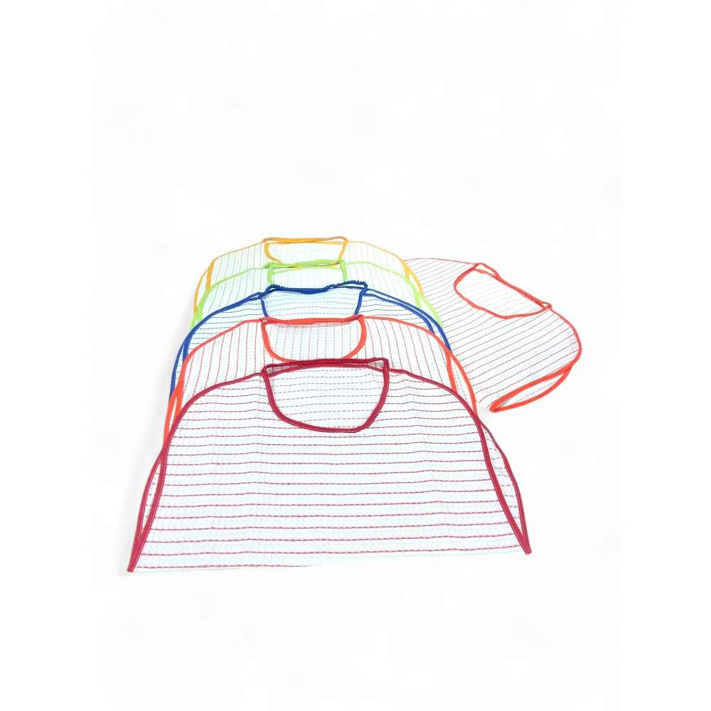 Bâillon pour adultes et seniors avec bande élastique MARIO | Set de 6 pièces en nid d’abeille en coton, absorbant, 47x63 cm | Fa