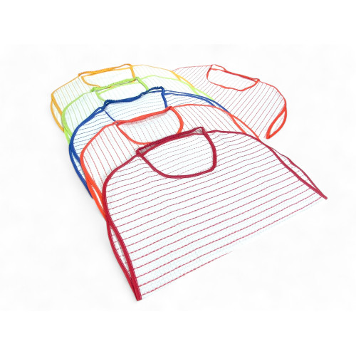 Bavaglio per Adulti e Anziani con Elastico MARIO| Set 6 Pezzi in Cotone Nido d'Ape, Assorbente, 47x63 cm | Made in Italy