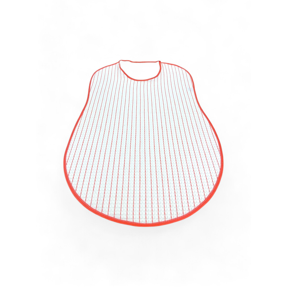 Bavaglio per Adulti e Anziani con Elastico MARIO| Set 6 Pezzi in Cotone Nido d'Ape, Assorbente, 47x63 cm | Made in Italy