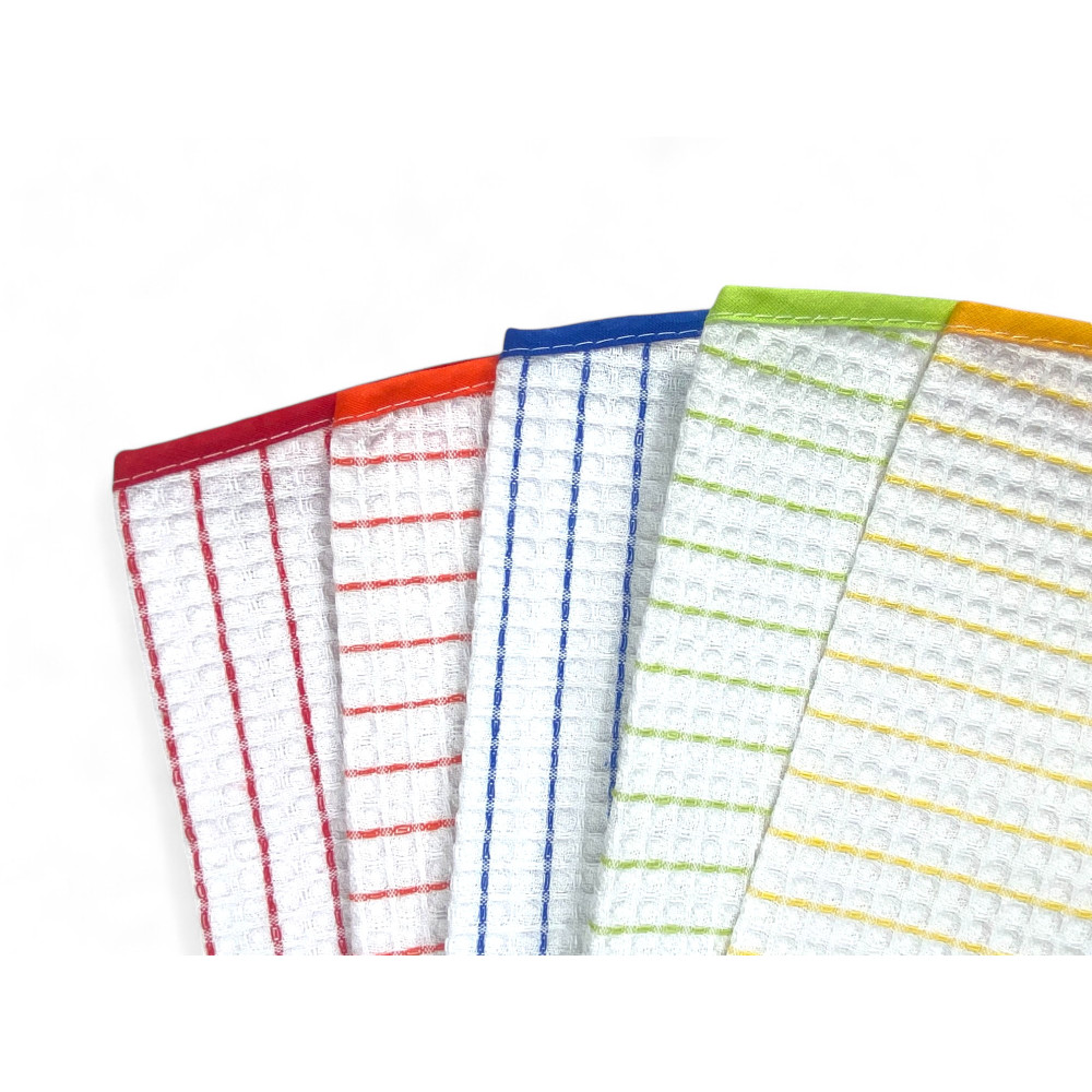 Bavaglio per Adulti e Anziani con Elastico MARIO| Set 6 Pezzi in Cotone Nido d'Ape, Assorbente, 47x63 cm | Made in Italy