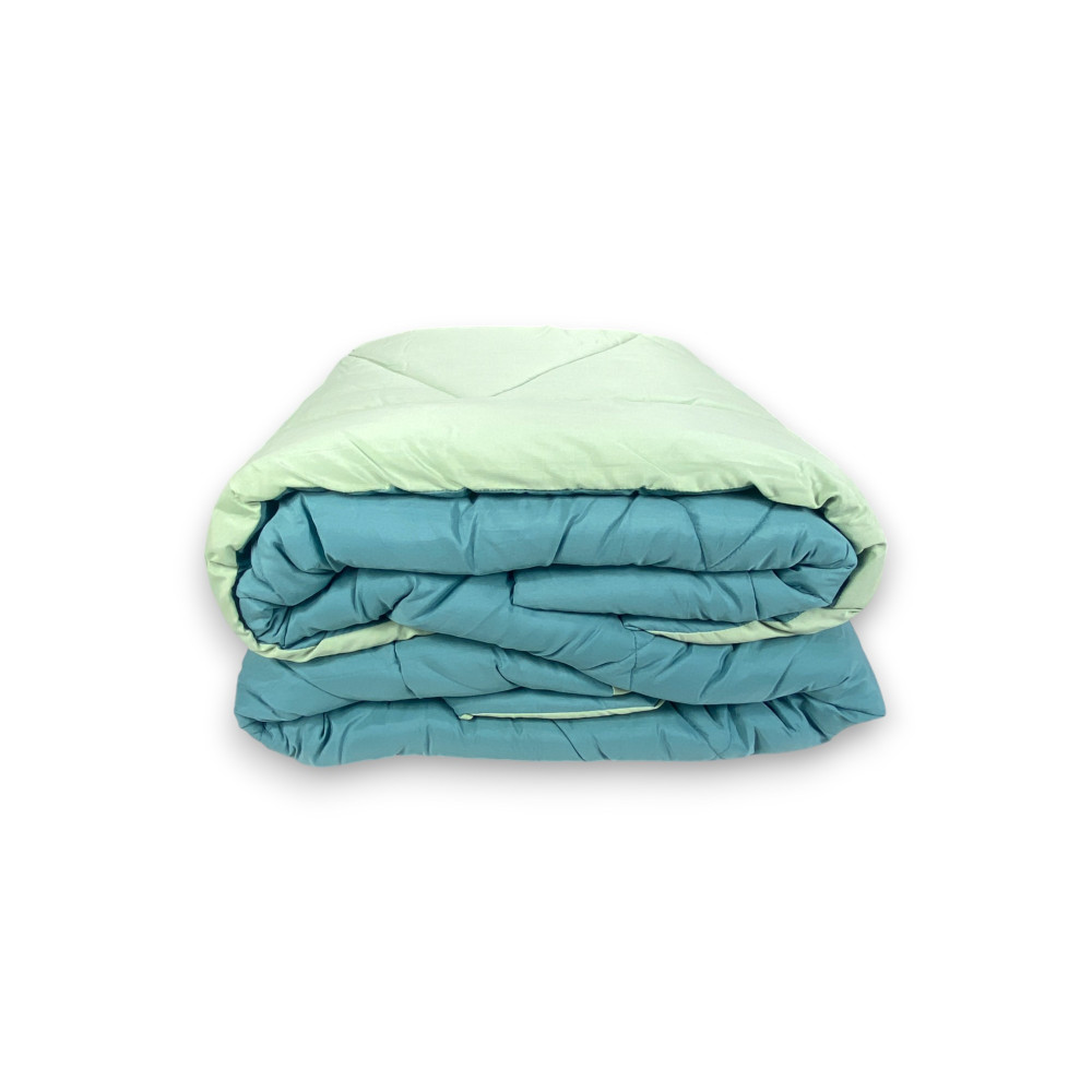Trapunta matrimoniale CaldoSogno double-face verde 300 gr/mq - Piumone invernale caldo e morbido 250x250 cm