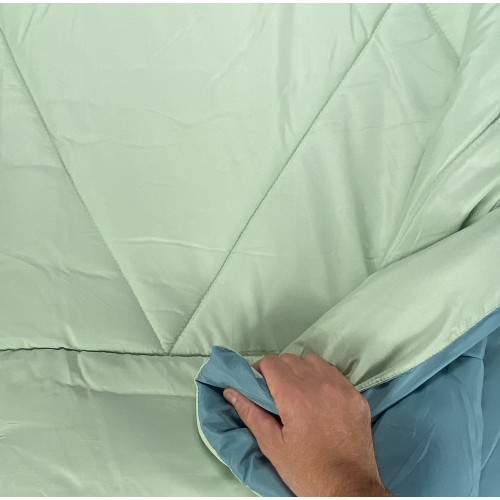 Caldo couette double face vert 300 gr/m² - Couette d’hiver chaude et douce 250x250 cm