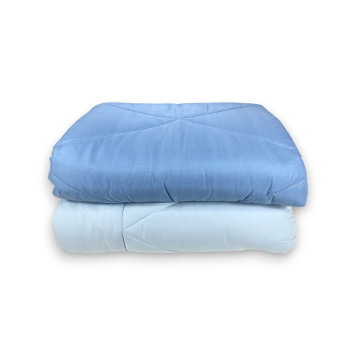 Couette double face bleue Caldo 300 gr/m² - Couette d’hiver chaude et douce 250x250 cm