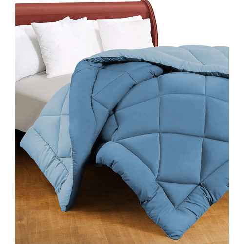 Caldo double-sided blue duvet 300 gr/sqm - Warm and soft winter duvet 250x250 cm