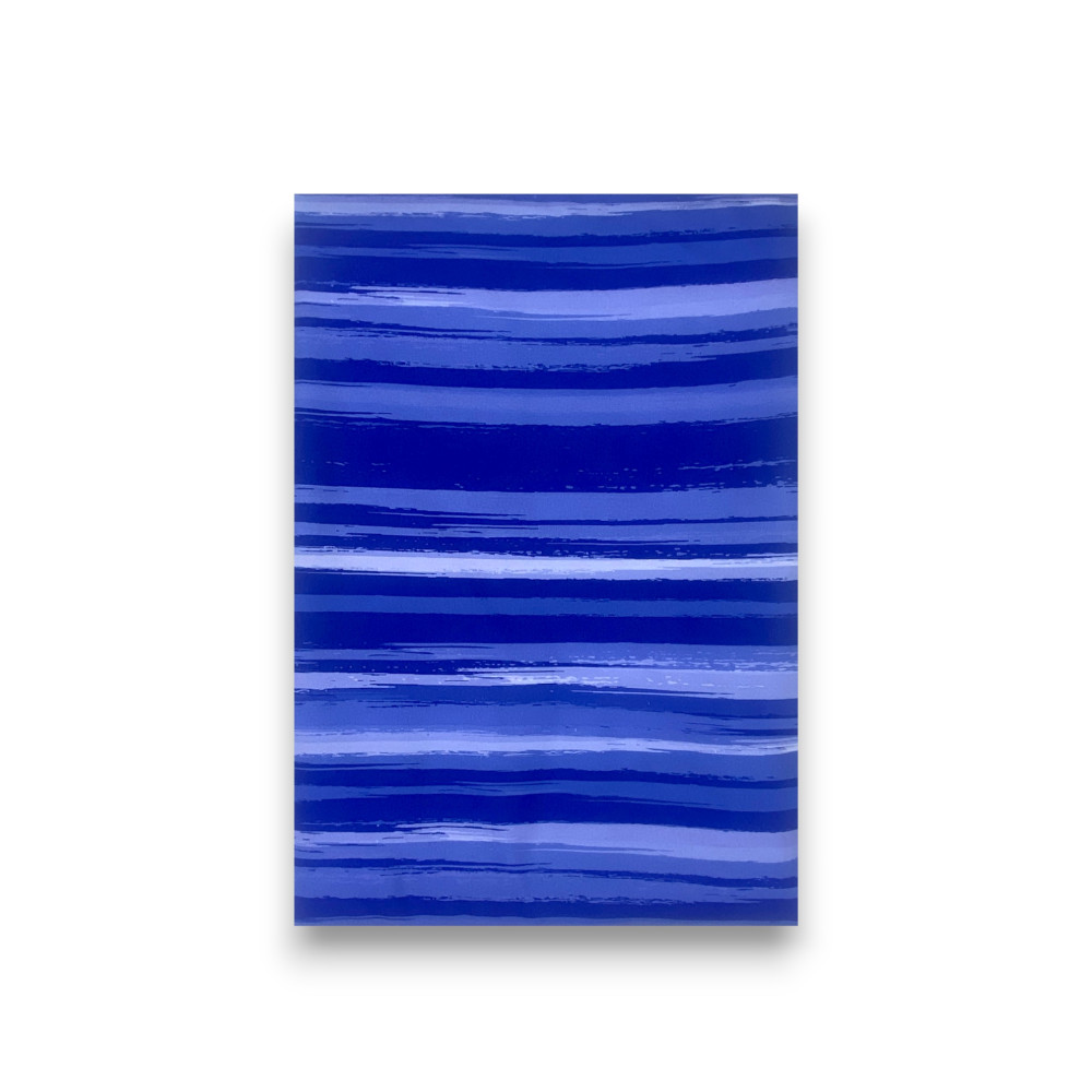 Housse de couette Blue Stripe en microfibre douce | Main de pêche | Lavable à la machine | Fabriqué en Italie