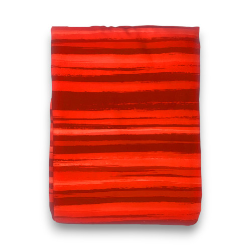Copripiumino Stripe rosso in morbida microfibra | Manopesca | lavabile in lavatrice | Made in Italy