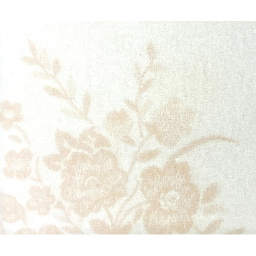 Couverture fleurie en 100% pure laine douce et chaude avec bordure en velours - Confort et élégance, design classique - Fabriqué