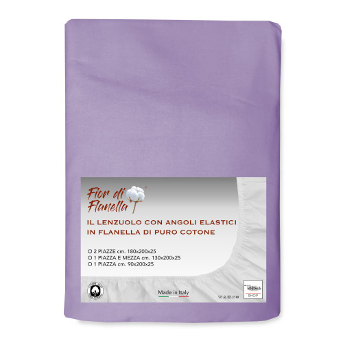 LENZUOLO Con Angoli IN FLANELLA Fior di Flanella © LILLA VIOLA TUTTE LE MISURE