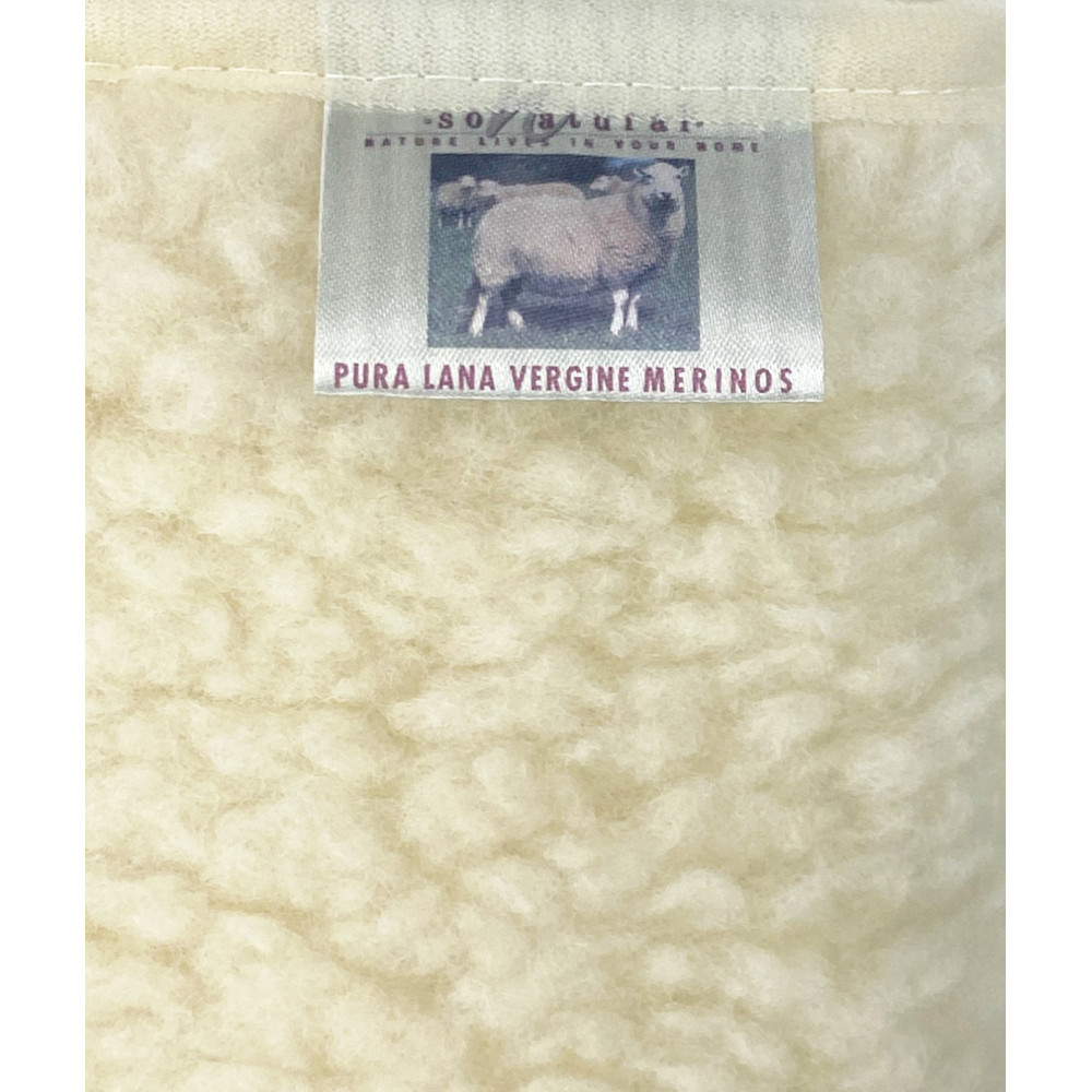 Armchair cover in pure merino wool handmade Made in Italy, with side pockets and elastic, perfect gift for grandparents and dads