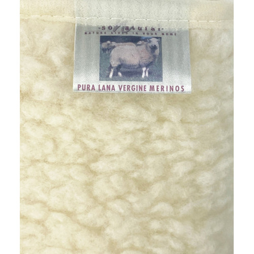 Armchair cover in pure merino wool handmade Made in Italy, with side pockets and elastic, perfect gift for grandparents and dads