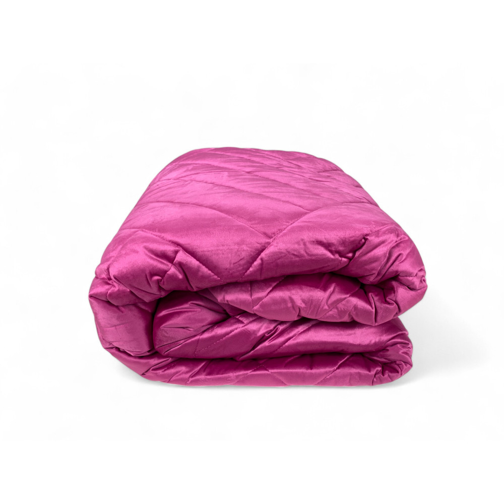 Warme und weiche Doppel-Winterdecke "Intreccio" mit Federeffekt, aus luxuriösem Samt, Polsterung 280 g, 260x260 cm