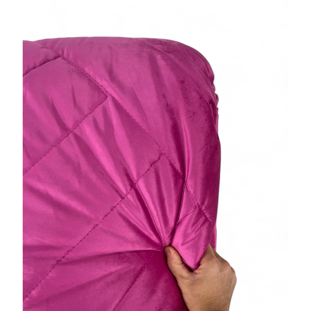 Warme und weiche Doppel-Winterdecke "Intreccio" mit Federeffekt, aus luxuriösem Samt, Polsterung 280 g, 260x260 cm