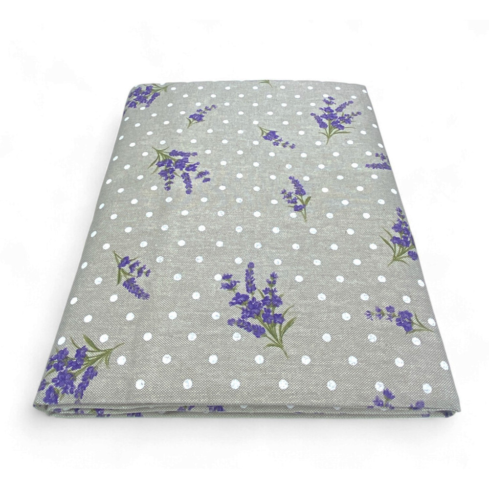 Telo Arredo Cotone Lavanda Provenzale - Tessuto Dory Copritutto, Copridivano, Copriletto, Made in Italy, Resistente ai Lavaggi