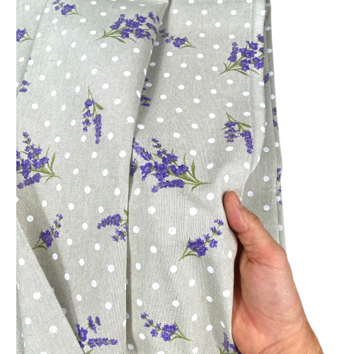 Tapicería de algodón lavanda provenzal - Mono de tela Dory, Funda de sofá, Colcha, Made in Italy, resistente al lavado