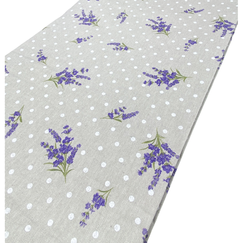 Telo Arredo Cotone Lavanda Provenzale - Tessuto Dory Copritutto, Copridivano, Copriletto, Made in Italy, Resistente ai Lavaggi