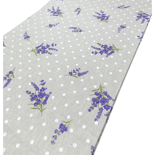 Tapicería de algodón lavanda provenzal - Mono de tela Dory, Funda de sofá, Colcha, Made in Italy, resistente al lavado