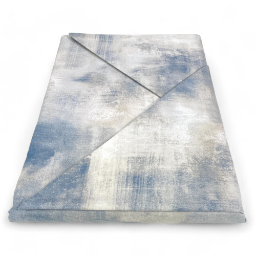 Funda nórdica de algodón Sleep Time Gris Hielo, Made in Italy, Abstracto, Solapa antideslizante, Lavable a máquina