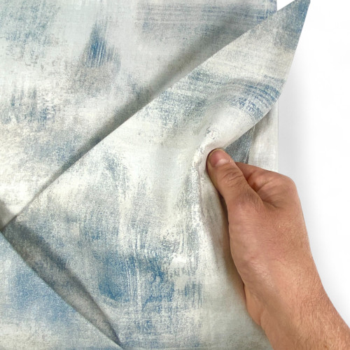 Ice Grey Sleep Time Cotton Duvet Cover, Made in Italy, Abstract, Non-slip flap, Machine Washable