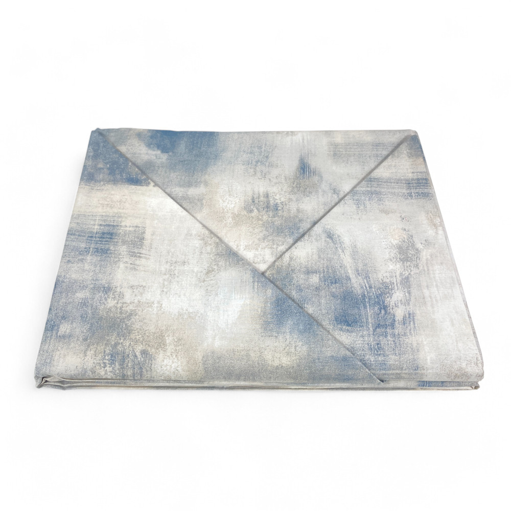 Ice Grey Sleep Time Cotton Duvet Cover, Made in Italy, Abstract, Non-slip flap, Machine Washable