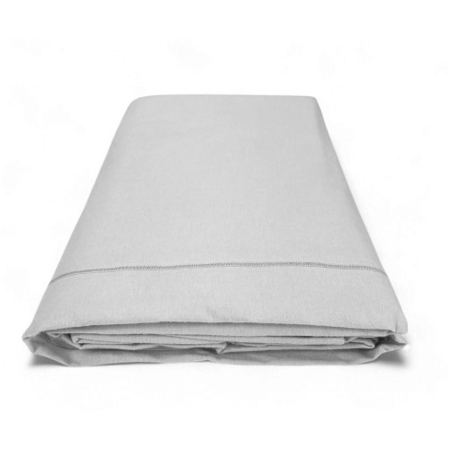 Taupe cornerless flannel top sheet - pure soft cotton | Made in Italy | For Maxi and Oversized Mattresses
