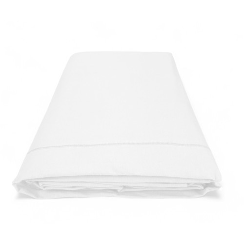 Drap supérieur en flanelle sans coins couleur blanche - Pur coton doux | Fabriqué en Italie | Pour matelas maxi et surdimensionn
