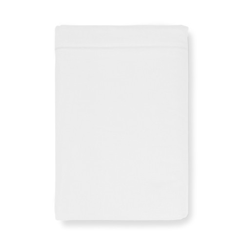 Drap supérieur en flanelle sans coins couleur blanche - Pur coton doux | Fabriqué en Italie | Pour matelas maxi et surdimensionn