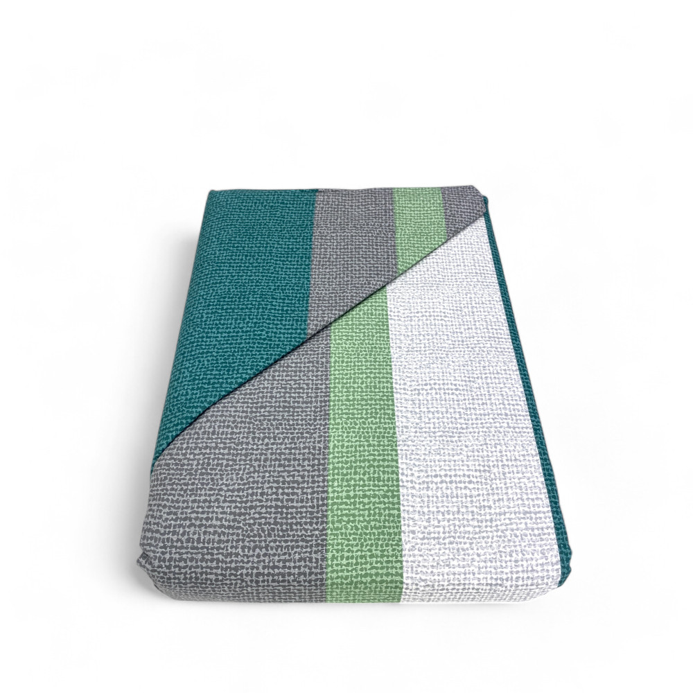 Doppelbettbezug aus Flanell 250x200 cm "Sleep Time" - Green Farn | Weich, warm und Made in Italy