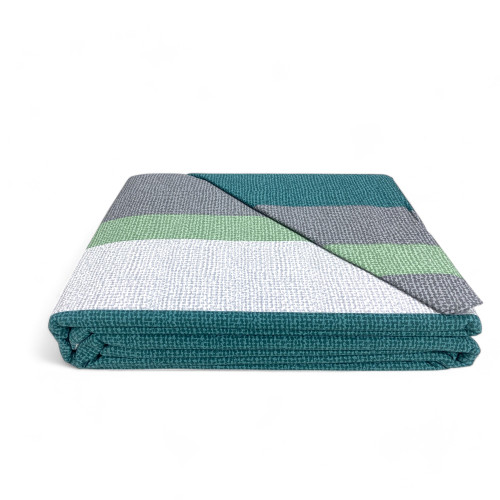 Doppelbettbezug aus Flanell 250x200 cm "Sleep Time" - Green Farn | Weich, warm und Made in Italy