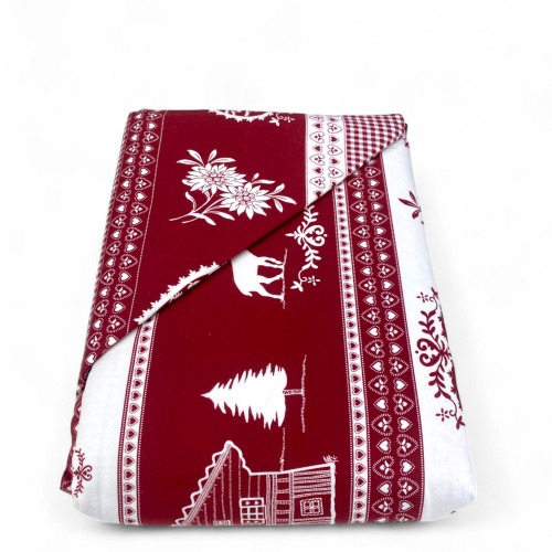 Flanell Doppelbettbezug 250x200 cm "Sleeping Time" - Tirol | Warm, weich und Made in Italy