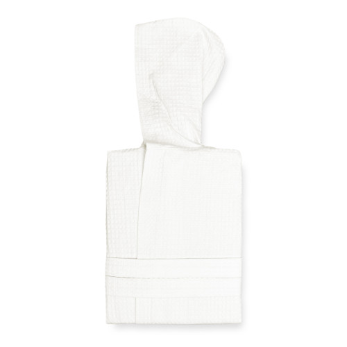 BEE Bee© Nest Bathrobe in Pure Cotton with Hood for Adults Milk Color