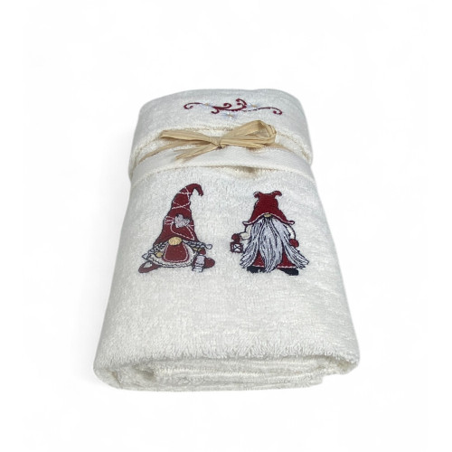 SET Serviettes TYROL TYROLIEN ELFI ELFO Pure Cotton Cream