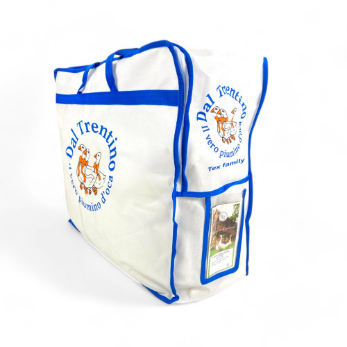 Piumino d’Oca Trentino 4 Stagioni, 2 Piumini Separabili, Soffice, Versatile, 50% Piumino e 50% Piuma d’Oca, Certificato OEKO-TEX