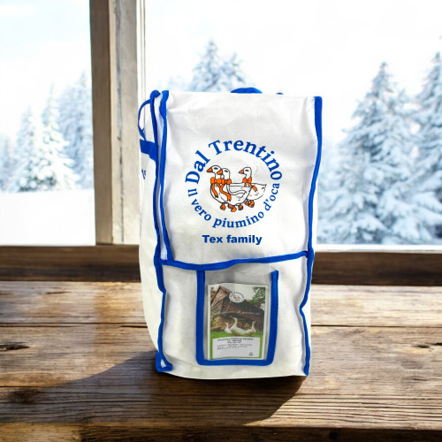 Trentino Goose Down 4 Seasons, 2 Separable Duvets, Soft, Versatile, 50% Down and 50% Goose Down, OEKO-TEX Certified